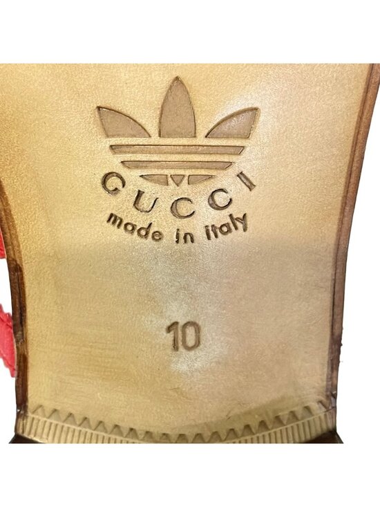 Gucci Loafers 10 3 Stripe Horsebit Ivory Red Multi Leather main image 4